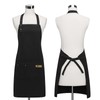 AlGuirnex 2 Pack Heavy Duty Kitchen Aprons, Adjustable Waterproof &