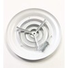 HBW 6" Round Ceiling Diffuser White Powder Coated with Outside