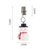 TwoFish Home Snowman Table Cover Clips Set of 4 Xmas