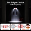 SASELUX Led Exit Sign Emergency Light Combo Adjustable Two Head,Double