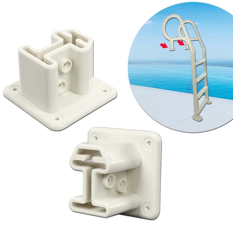 G-PLUS Ladder Flanges Compatible with Heavy Duty Resin in-Pool Above