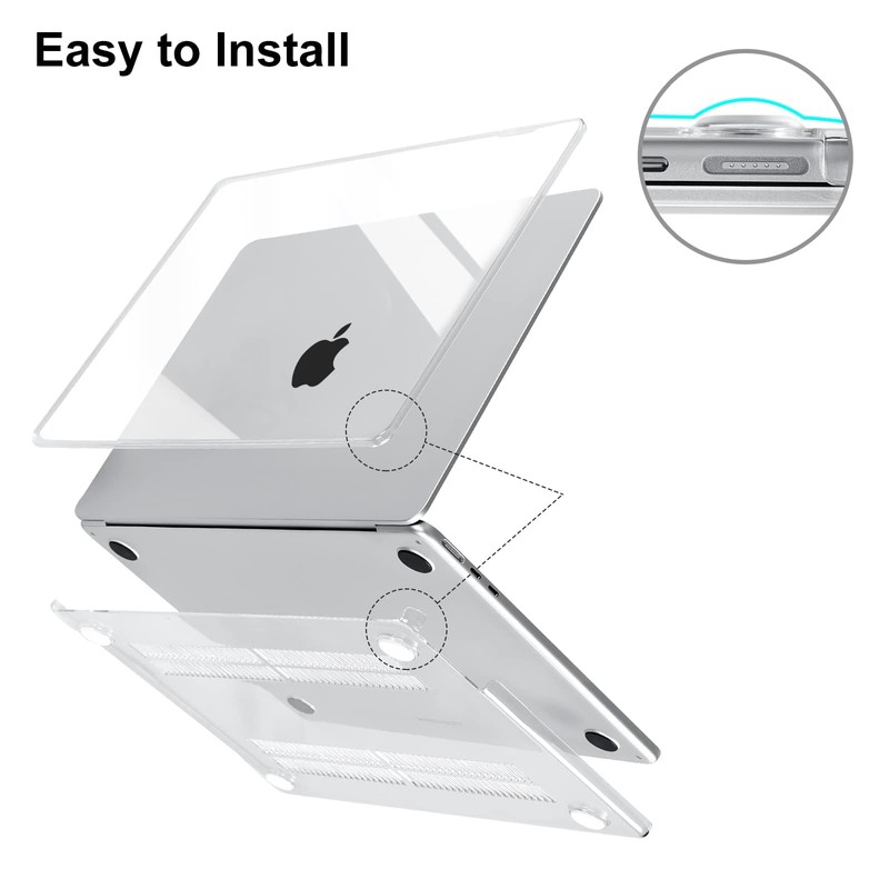 EooCoo Case Compatible with MacBook Air 13.6 Inch M2 A2681