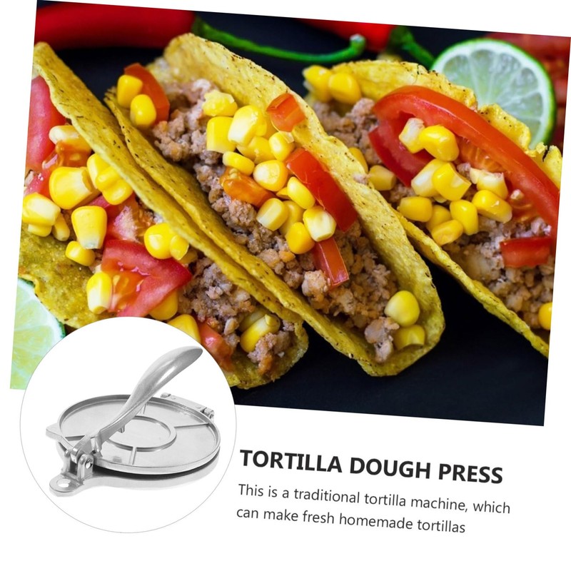 Garneck 6.5 Inch Tortilla Press & Roti Maker - Dough