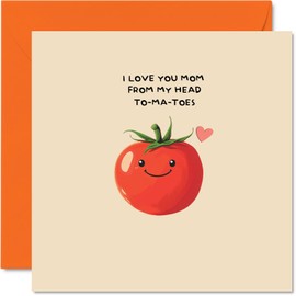 Stuff4 Mom Birthday Card - My Head To-Me-Toes - Happy Mother's Day Card for Mom Mommy from Son Daughter, 5.7 x 5.7 Inch Funny Humor Pun Bday Greeting Cards