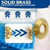 Bargain Brass Pool Cover Collar for Pool Cover Anchor -