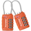 Puroma 2 Pack TSA Approved Luggage Locks, 4 Digit Combination