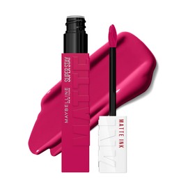 Maybelline Labial líquido mate Superstay Matte Ink Tono 120 Artist, 5ml - Lipstick matte de larga duración, color intenso por hasta 16H, alta pigmentación, no transfiere