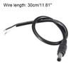sourcing map DC Power 5.5mm x 2.5mm 10A 18AWG 30cm