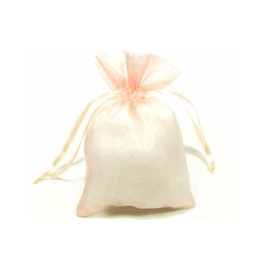 Teegxddy 100 x organza bags, gift bags, organza jewellery bags, lavender squeeze cushions, ideal for jewellery, gifts, confectionery, marriage, 7 x 9 cm (gold)