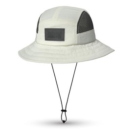 Timberland Mesh Panel Bucket Hat for Men, White, Large/XLarge, Breathable Sun Hat with Adjustable Chin Cord, Durable Wide Brim for Outdoor Adventures