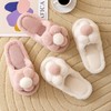 Fleece-Lined Indoor Anti-Slip Slippers Slipper Pink: 36-37 2ea