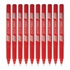 Fineliner Pens, RED, Pack of 10, Extra Fine Point (0.3mm),