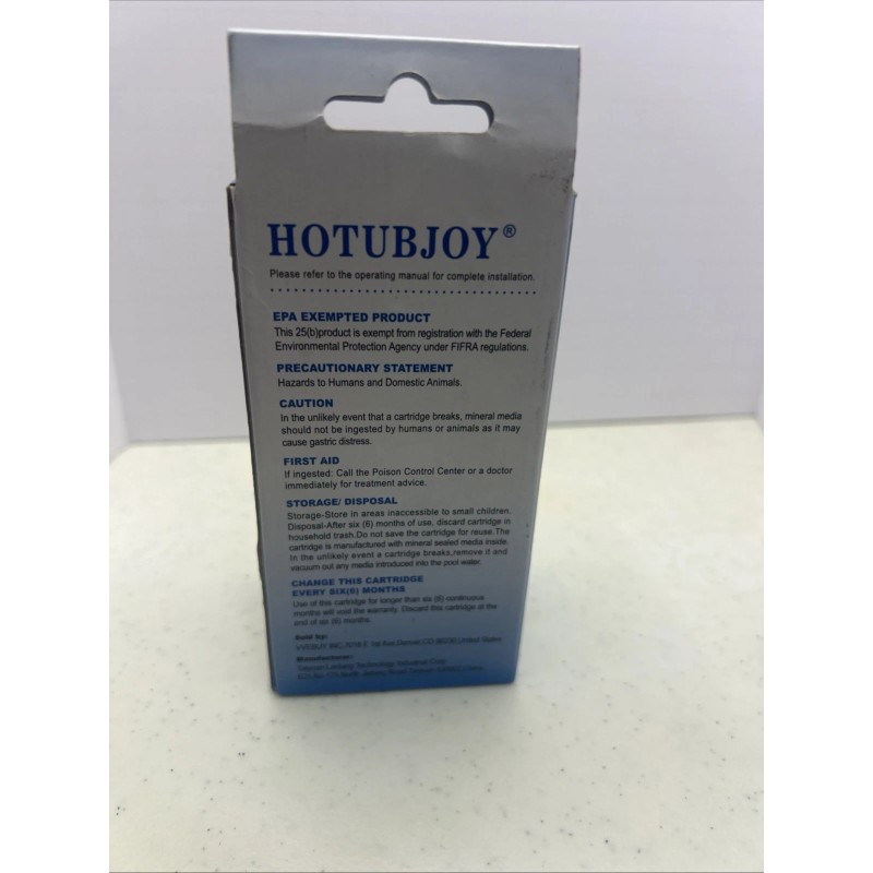 Hotubjoy Minerals Ion Cartridge Stick New In Box