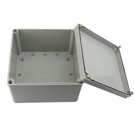 Ogrmar Plastic Dustproof IP65 Junction Box DIY Case Enclosure (8"x 8"x 5.2")