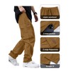 PLEPAN Men's Casual Cargo Pants Drawstring Hiking Pants Workout Tactical