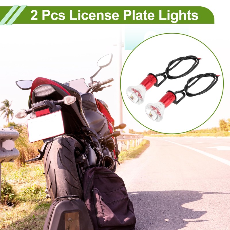 HOPESPANNER 2 Pcs License Plate Light LED Tag Lamp for