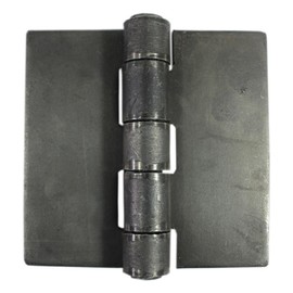 Bobco Metals Heavy Duty Weldable Hinges | Steel Butt Hinge Design for Heavy Gates & Doors | Long Lasting - 5" x 5" Size - 1/4" Plate Thickness (1.8 lbs)