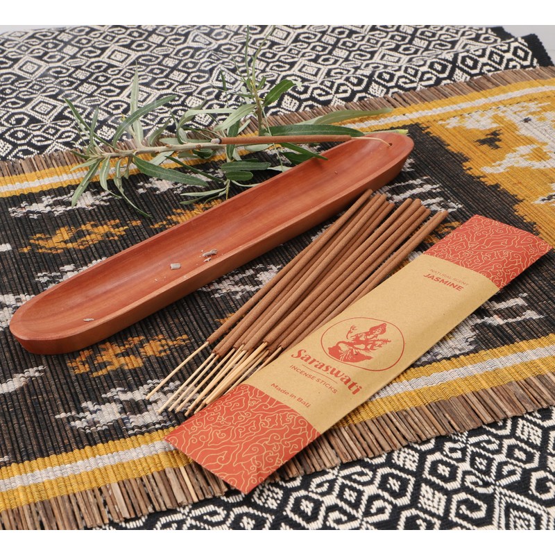GURU SHOP Saraswati Balinese Incense Sticks, Jasmine, Brown, 25 x