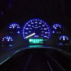 Partsam 10PCS Blue T4.7 Instrument Panel LED Light Gauge Cluster Bulbs Dashboard Indicator Lamp Repair Kit Compatible with Silverado Suburban Tahoe Trailblazer Yukon 2003 2004 2005 2006