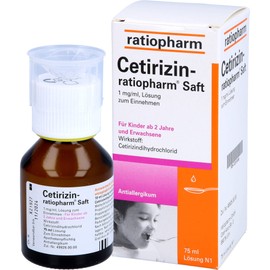 Cetirizin-ratiopharm Juice Anti-Allergic 75 ml Solution