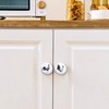 Lasyman Ceramic Animal Cabinet Knob 8Pack Rustic Farmhouse Colorful Chicken