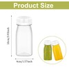 8 Pack 100ml Plastic Juice Bottles,Reusable Small Clear Juice Container,Mini
