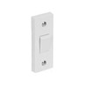 Invero 1 Gang 1 Way Electric Architrave Narrow Light Switch