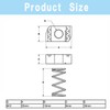 BEANPRECOY Galvanized Spring Nut 10Pcs C-Shaped Steel Special Spring Nut