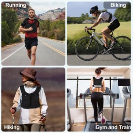 PUGTOW Running Vest for Men & Women with Phone Holder/Bottle Pockets, Multifunctional Hydration Backpack Lightweight Ideal for Running & Hiking etc. - Reflective, Breathable