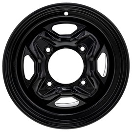 Polaris Wheel, Rear, 14 x 8in, Medium Gloss Medium Gloss Black, Genuine OEM Part 1521911-067, Qty 1