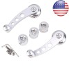 2x Billet Aluminum Window Crank Handle Chrome For Hot Rod