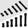Pocoxll 10Pcs Hex Aluminum Standoff Spacer Column, Black Hexagonal Connecting