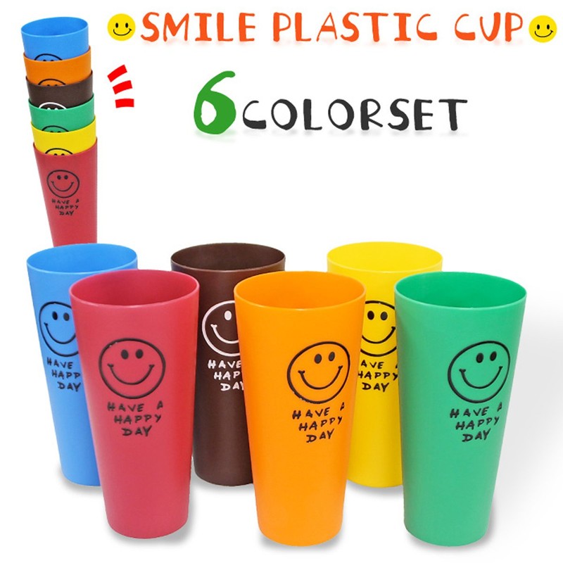 Okutani CO Smile Smile Cup Set of 6 Colors (Blue/Red/Brown/Orange/Yellow/Green)