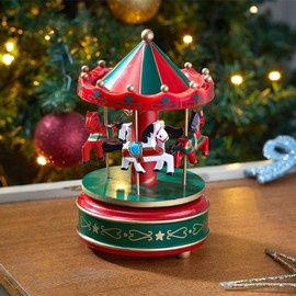 Marco Paul Christmas scene Traditional Festive Village Scene Light Up Christmas Ornament Decoration With rotating mechanism and Musical