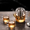 croselyu 650/800/1100ml Glass Tea Pot with Strainer for Loose Tea,