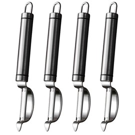 4PCS Vegetable Peeler, Good Grip Vegetable Peeler, Orange Citrus Peeler, Ergonomic Non-Slip Handle, Sharp Blade Stainless Steel, Kitchen Vegetable Potato Peeler, Multifunctional Peeler