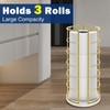 NearMoon Toilet Paper Organizer Stand, Free Standing 3 Rolls Tissue