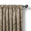 Elrene Home Fashions Mia Jacquard Scroll Blackout Window Curtain, 52"