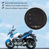 3-in-1 Motorcycle Electronic Digital Thermometer Voltmeter Time Clock Temperature Gauge