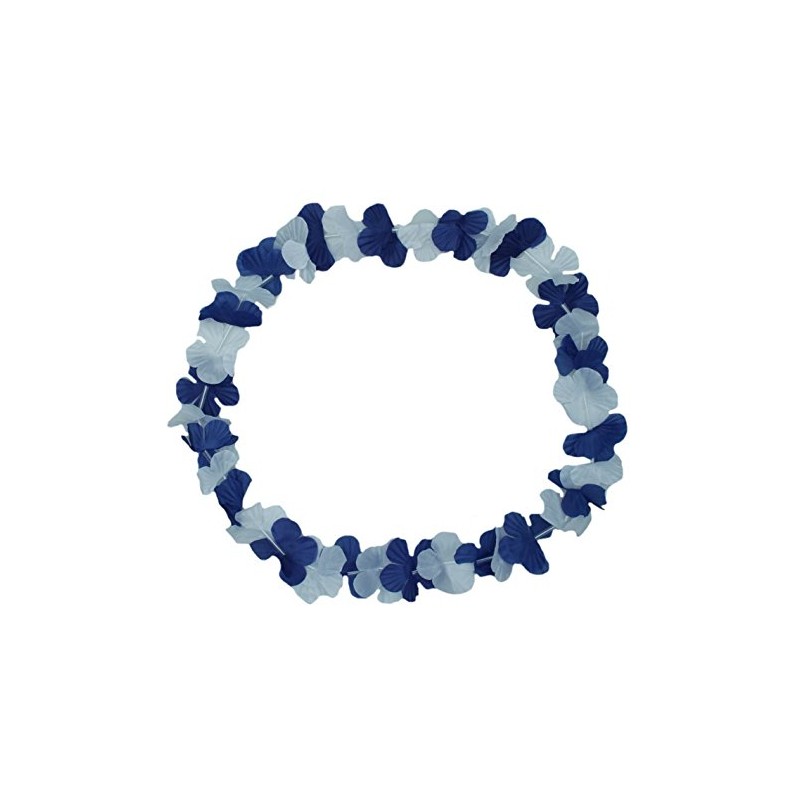 Krüger & Gregoriades 551680 – Collana di Fiori, Blu/Bianco/Blu