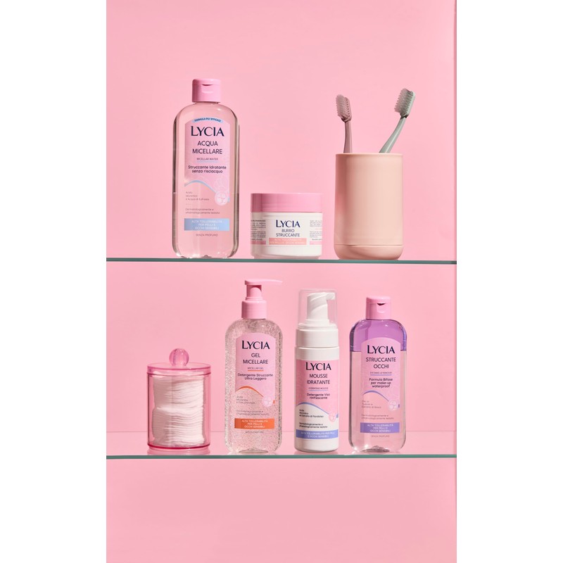 Lycia, Struccante Occhi Bifasico, Struccante per Make Up Waterproof, Formula