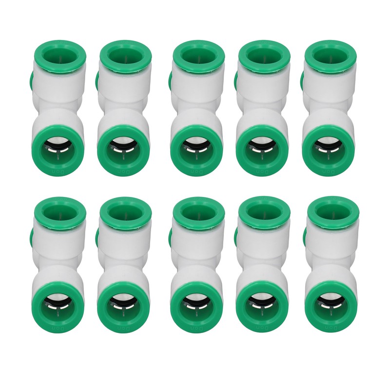 10Pcs Tee Connector 3 Way Quick Connect Push Water Pipe