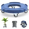 Humagineer Plant Rollers with Wheels, 15-19 Inch Adjustable Round Roller