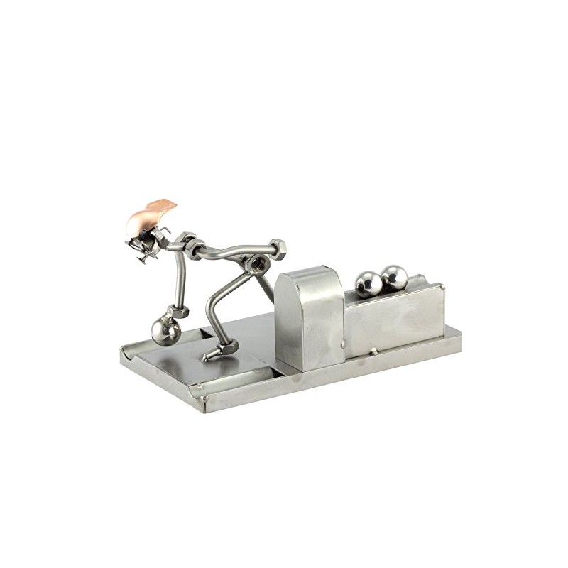Steelman24 I Nuts and bolts sculpture Bowling I Handmade ornaments