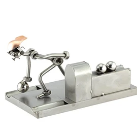 Steelman24 I Nuts and bolts sculpture Bowling I Handmade ornaments I Made in Germany I I Metal figurine