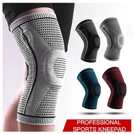 2 PCS Ultra Knee Elite Knee Compression Sleeve, Knee Brace with Patella Gel Pads & Side Stabilizers, for Running, Weightlifting, Workout (Gray, M)