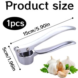 Garlic Press, Garlic Press, Stainless Steel, Garlic Crusher, Garlic Press, Dishwasher Safe, Garlic Chopper, Garlic Press, Garlic Mill, Garlic Press, for Knobi