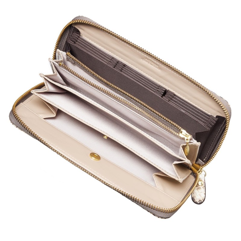 [VOICE] Align Align Italian Atema Cowhide Leather Women's Long Wallet,