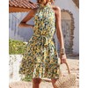 BTFBM Women Halter Neck Summer Dresses 2025 Spring Casual Sleeveless