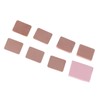 70PCS Copper Heatsink Sheets with 10PCS Silicone Pads Cooling Thermal